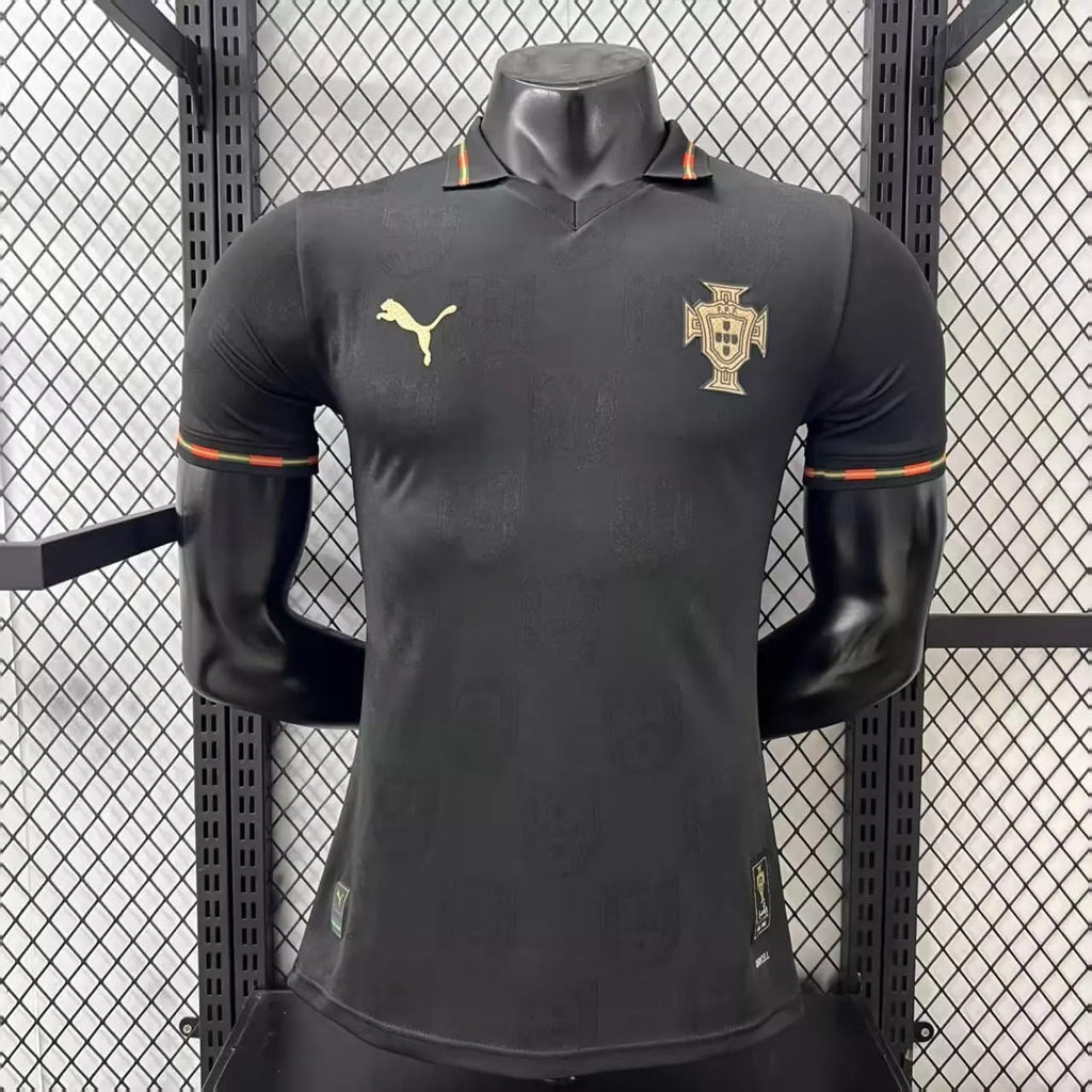 Selección Portugal negra edición Eusebio "Pantera Negra" con numero de CR7 version jugador